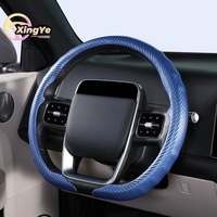 Couvre-volant en fibre de carbone mate en forme de D, style sport racing, antidérapant, pour BMW E90