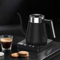 Bouilloire Électrique Sans Fil en Métal Noir 110V, 1 Litre, Personnalisable avec Logo, pour Eau Bouillante et Café, Températures Variables - Meilleures Ventes