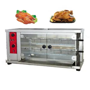 Horno industrial para asar pollo, asador de gas