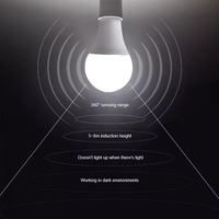 Ampoule LED infrarouge E27 B22 5W 7W 9W 12W 15W avec capteur de détection de mouvement PIR