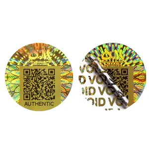 3D custom QR code serial number hologram label holographic security label