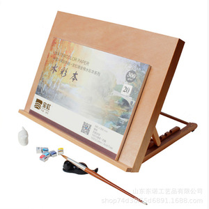 Caballete de escritorio de madera maciza A3 A2, soporte de pintura plegable y ajustable para estudiantes, uso en exteriores - Product Image 2