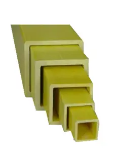 Werkseitig angepasstes Glasfaser-Vierkant rohr Pul trudi ertes GFK-Kasten profil Hohlrohr Kunststoff-Rechteck rohr