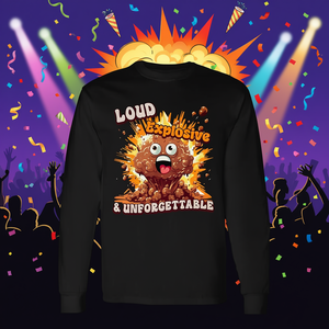 Camiseta de Manga Larga con Diseño de Meme, Explosiva, Inolvidable, para Promoción - Product Image 3