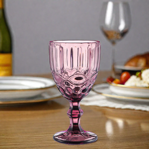 Cristalería DE BODA vintage ecológica 240ml/300ml para champán azul ámbar agua <span class=keywords><strong>copas</strong></span> de vino conjunto 240ml 300ml azul cristalino - Product Image 4