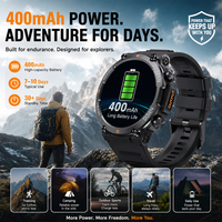 Jam Tangan Pintar Outdoor Pria SENBONO K56pro Dilengkapi Fitur Panggilan Nirkabel IP68 Pemantau Detak Jantung Pelacak Kebugaran Smartwatch Tahan Air