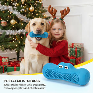 Fabrika özel BPA içermeyen doğal kauçuk dayanıklı çevre dostu Modern karikatür interaktif Pet köpek çiğnemek oyuncak top agresif için - Product Image 6