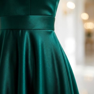 Abito da <span class=keywords><strong>sera</strong></span> all'ingrosso con paillettes e perline, scollo a V, in raso, linea ad A, lunghezza al pavimento, personalizzabile, per ballo di fine anno - Product Image 4
