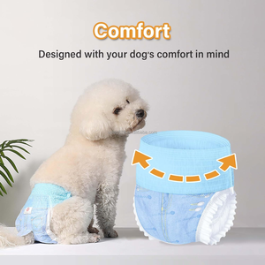 Vente directe d'usine de couches réglables pour chiennes avec des propriétés super absorbantes pour les voyages et les promenades en extérieur - Product Image 5