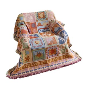 <b>Sofa</b> Cover Printed Geometric Pattern Polyester Cotton Washable Modern <b>Sofa</b> <b>Slipcover</b> Decorative Throw Blanket For Living Room - Product Image 5
