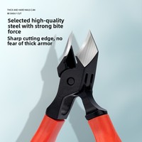 Coupe-ongles en acier inoxydable à lame inclinée et bord biseauté, spécialement conçu pour les ongles incarnés ; Pince à bec de faucon à long manche