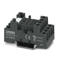 En stock – Base de relais Phoenix Contact 2907521 ECOR-2-BSC2-RT/2X21 2PDT 8 broches à bornes à vis pour rail DIN – Original