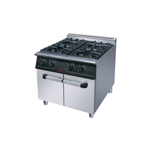 Cuisinière à gaz commerciale JUSTA à 4 brûleurs avec base en acier inoxydable 5000-10000W Garantie 1 an pour les cuisines de restaurants et d'hôtels - Product Image 6