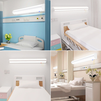 Lumière commerciale d'Overbed de corps de lampe en aluminium de la lumière 4000K-5000K de lit d'hôpital certifiée par CE/RoHS pour des hôpitaux