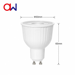 Ampoule LED GU10 SMD 7W AC85-265V, large plage de tension, 60 degrés, 900-950LM, RA80, aluminium recouvert de plastique, non dimmable, blanc chaud 3000K - Product Image 2