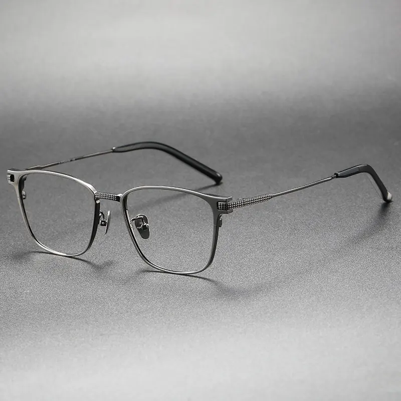 S-390T 남녀 유연한 안경 남성 광장 독일어 안경 남성 여성 광학 프레임 안경 초경량 티타늄 안경