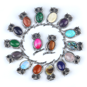 Tinh Thể Tự Nhiên Năng Lượng Chữa Bệnh Thạch Anh Tím <span class=keywords><strong>Owl</strong></span> Trâm Thủ Công Trang Trí Động Vật Đồ Trang Sức Quà Tặng Ý Tưởng - Product Image 4