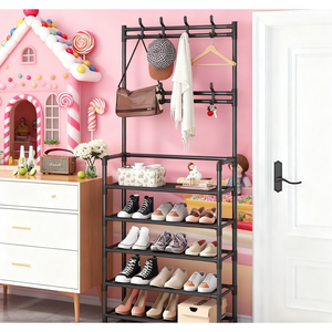 Zapateros Americanos en Existencia, Estantes de Almacenamiento Combinables de Múltiples Niveles, Armarios para Zapatos para el Hogar, Estantes para Zapatos y Sombreros - Product Image 6