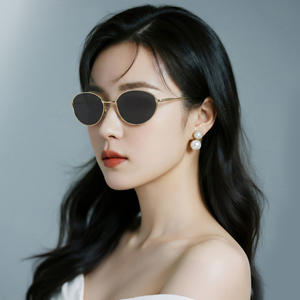 ใหม่แว่นกันแดดทรงแคทอายสำหรับผู้หญิงกรอบโลหะเลนส์สีชมพู UV400 น้ำหนักเบาแฟชั่นอินเทรนด์ม่านบังแดดประเภท 3 - Product Image 3