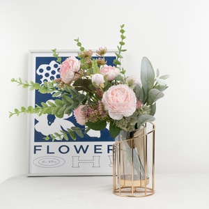Ramo de Peonías Artificiales Senyu CF01029, Decoración para Bodas y Hogar, Arreglo Floral de Simulación Ligero - Product Image 1