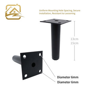 custom manufacturer modern Multiple heights chrome tube metal <b>sofa</b> <b>legs</b> iron furniture <b>legs</b> replacement <b>for</b> <b>sofa</b> bed and cabinet - Product Image 3