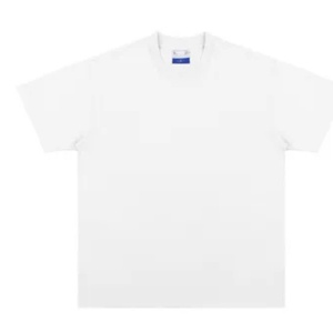 Camiseta de Cuello Redondo Extra Grande para Hombre, Color Blanco Clásico, 95% Algodón, 5% Elastano, de Alta Calidad, en Oferta - Product Image 5