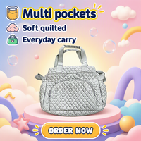 Sac à dos de luxe imperméable pour bébé, maman et papa, avec porte-sucette, en polyester