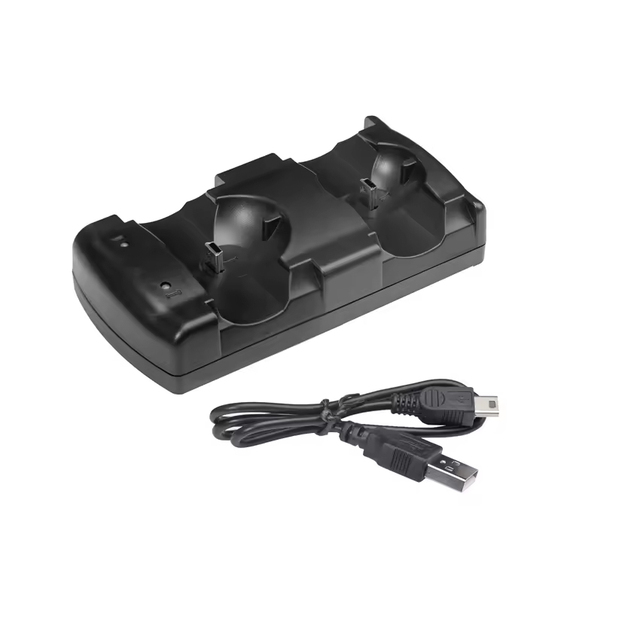 2 in 1 Charging Station for PS3 Move Controller Dual Charging Dock Joystick Charger Base for PS3