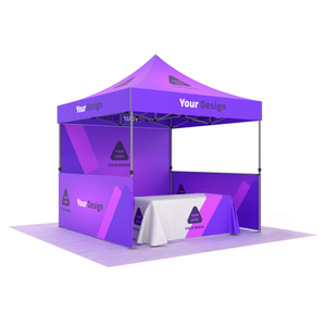 เต็นท์พับโครงอะลูมิเนียมอัลลอยด์รูปหกเหลี่ยมขนาด 50 มม. พรีเมียม พิมพ์ลายด้วยระบบทรานเฟอร์ความร้อน ผ้า Oxford 600D กันรังสียูวี กันน้ำ พกพาสะดวก - Product Image 3