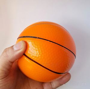 Pelota Antiestrés de Espuma de PU de 10 cm, Pelota de Baloncesto Suave y Apretable de 4'', Pelota Deportiva con Diseño de Dibujos Animados, Juguetes para Aliviar el Estrés, Regalos Promocionales - Product Image 6