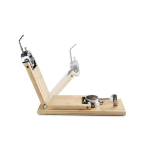 Porta prosciutto - Porta prosciutto pieghevole e girevole, realizzato in acciaio inossidabile e legno, ideale per tagliare il prosciutto con precisione e - Product Image 2