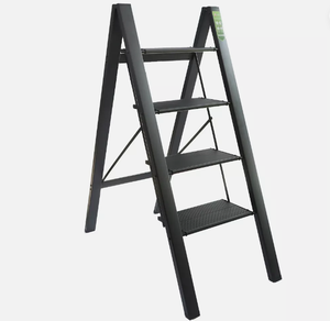 Escalera de flores plegable ajustable de acero inoxidable | Portátil moderno | 4 alturas de estante | Decoración de bricolaje para el hogar para el pasillo del apartamento - Product Image 5