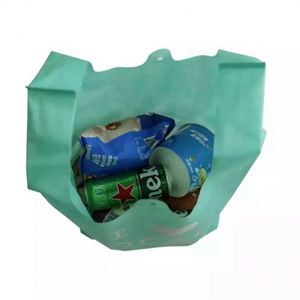 Sac de courses personnalisé en tissu non tissé pliable et réutilisable avec logo imprimé - Product Image 6