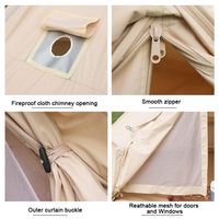 Tentes cloche en toile de camping de luxe pour l'extérieur, imperméables, 4 saisons, pour le glamping