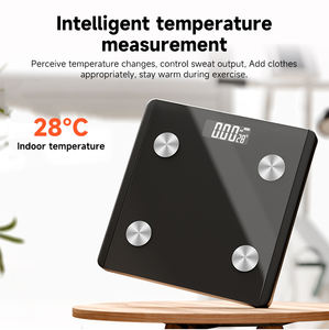Báscula Inteligente Digital con Pantalla LCD, Diseño Nuevo, Inalámbrica, Bluetooth, Cristal Templado, Indicador <span class=keywords><strong>de</strong></span> Batería Baja, <span class=keywords><strong>para</strong></span> Medir Peso y Grasa Corporal, <span class=keywords><strong>para</strong></span> <span class=keywords><strong>Sala</strong></span> <span class=keywords><strong>de</strong></span> Estar - Product Image 3