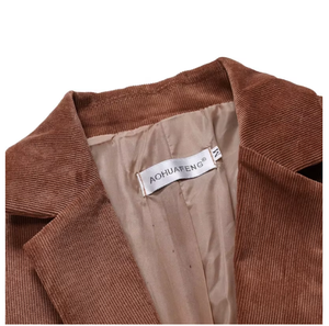Nuevo Traje para <span class=keywords><strong>Hombre</strong></span> 2025, Chaqueta de Pana Negra 6XL, Atuendos Casuales de Negocios, Chaqueta Deportiva Roja, Blazer Marrón - Product Image 5