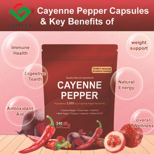 <strong>Cayenne</strong> <strong>Pepper</strong> Extract Softgel <strong>Capsules</strong> Private Label Best Price 240 <strong>Cayenne</strong> <strong>Pepper</strong> Supplement Vitamin K2 +D3 - Product Image 4