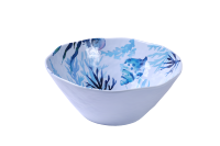 Vaisselle en mélamine à surface texturée, motif vie marine, compatible lave-vaisselle, idéale pour les fêtes, mariages en bord de mer, dîners en famille, événements au bord de la piscine