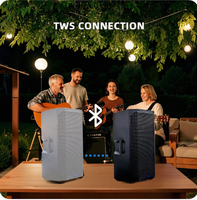 VENTE FLASH - Enceinte active à batterie de 12 pouces, 200W, avec transducteur en titane, système audio DSP pour spectacles de rue, fêtes en plein air, conférences, concerts en direct