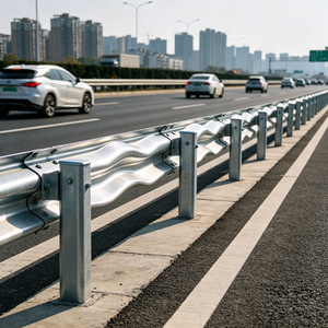 Barriera Antiurto per Autostrade in Acciaio Zincato, Guardrail a Sezione W per Progetti di Costruzione Stradale Comunale - Product Image 6