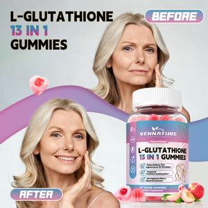 Private Label Hautaufhellende L-Glutathion 13-in-1 Gummibärchen Multivitamin-Nahrungsergänzung Glutathion-Gummis mit Kollagen - Product Image 6