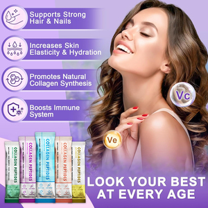 Etiquetas privadas para blanquear la piel, ácido hialurónico, vitamina C, colágeno óseo hidrolizado, polvo aclarador, varillas para la piel brillante - Product Image 2
