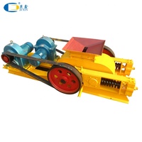 Concasseur à double rouleau Juxin 2-10t/h avec moteur AC pour la fabrication de sable, origine Henan