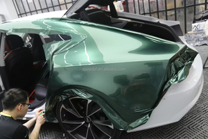 Pellicola per Auto Verde Smeraldo Cangiante Senza Bolle, <span class=keywords><strong>Vinile</strong></span> Cromato per Carrozzeria - Product Image 3