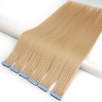 Lanxun - Extensiones de Cabello Humano al por Mayor de 26 Pulgadas, Doble Trama, Europeas, 60a, Extensiones de Cabello Virgen Remy con Cinta Adhesiva