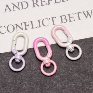 Wholesale Multi-Functional Light Metal Keychain <b>Cheap</b> DIY Small Gift Pendant Hook with Spring Buckle Color Customizable - Product Image 1