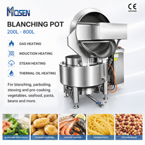 Olla de blanqueo comercial totalmente automática para verduras, mariscos, carne y <span class=keywords><strong>delicatessen</strong></span>, para blanquear y cocinar al vapor - Product Image 1