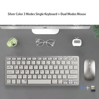 2.4G Mini clavier sans fil BT Slim 78 touches ordinateur portable Usb souris rechargeable clavier Combos