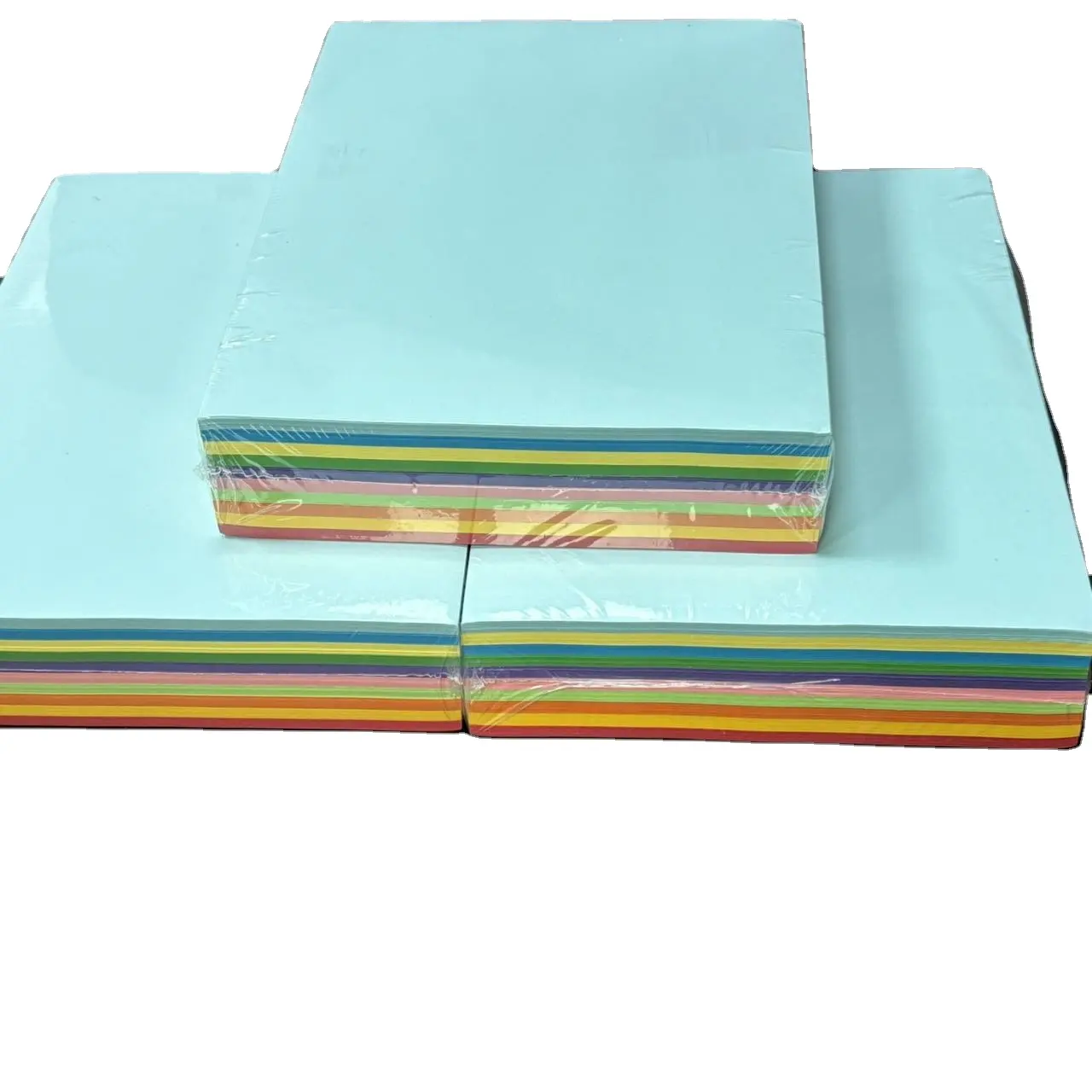 Papel bond colorido a4 para papelão, cópia impressa em papel duro, papel de impressão offset sem madeira 80 g/m2 para escritório, material de escritório