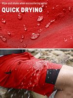 Shorts de randonnée cargo pour hommes, tissés, 10 pouces, avec poches à fermeture éclair, séchage rapide, décontractés, extensibles, en nylon et élasthanne
